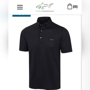 Greg Norman Collection Classic Black Polo Shirt